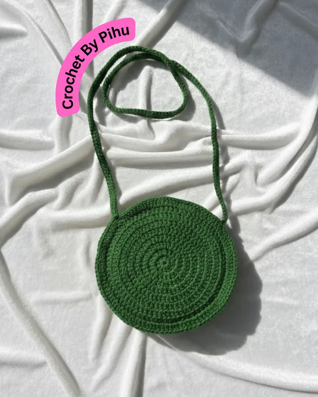 Single-Sided Rose Crochet Bag: handmade crochet by Crochet By Pihu