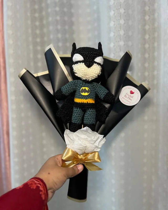 Batman Bouquet: handmade crochet by Crochet By Pihu