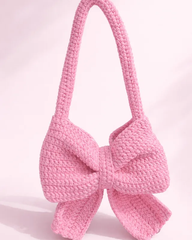 Bow Handbag: handmade crochet by Crochet By Pihu