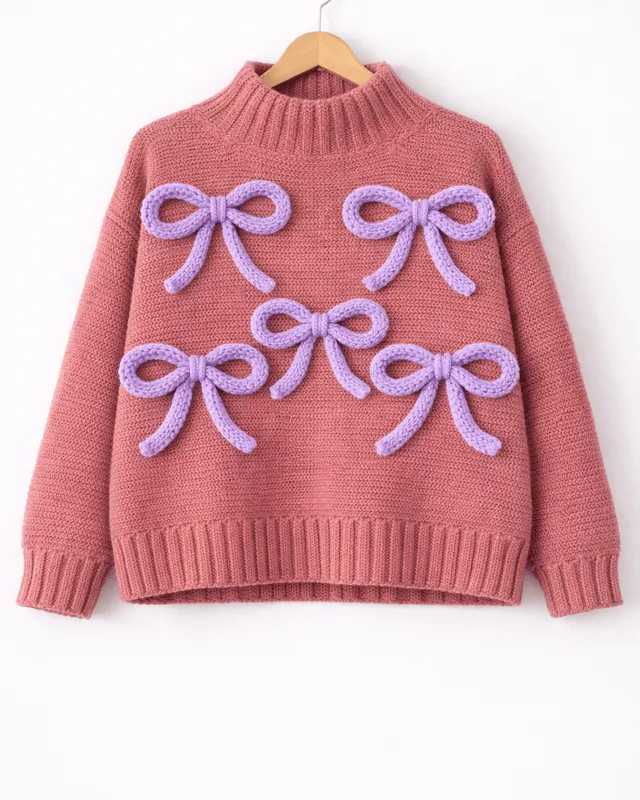 Bow Sweater: handmade crochet by Crochet By Pihu
