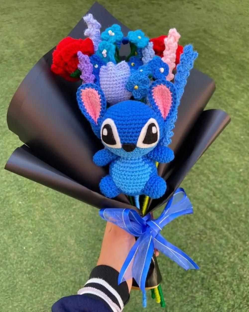 Character Flower Bouquet: handmade crochet by Crochet By Pihu