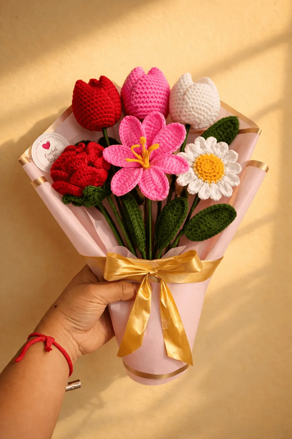 Flower Bouquet: handmade crochet by Crochet By Pihu