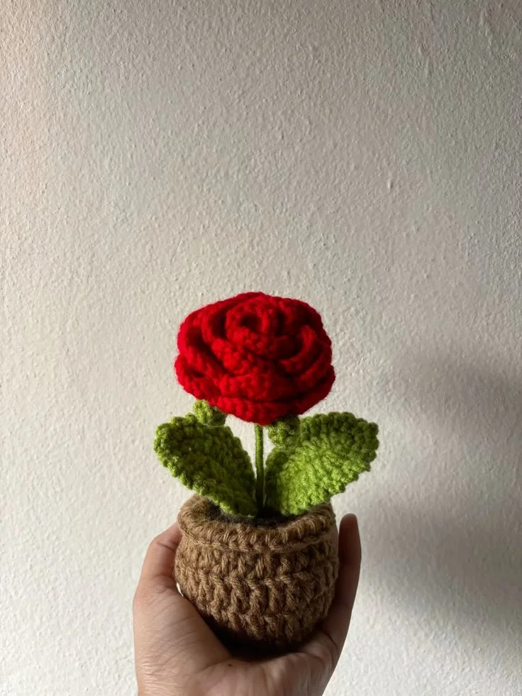 Flower Pot: handmade crochet by Crochet By Pihu