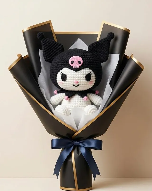 Kuromi Bouquet: handmade crochet by Crochet By Pihu