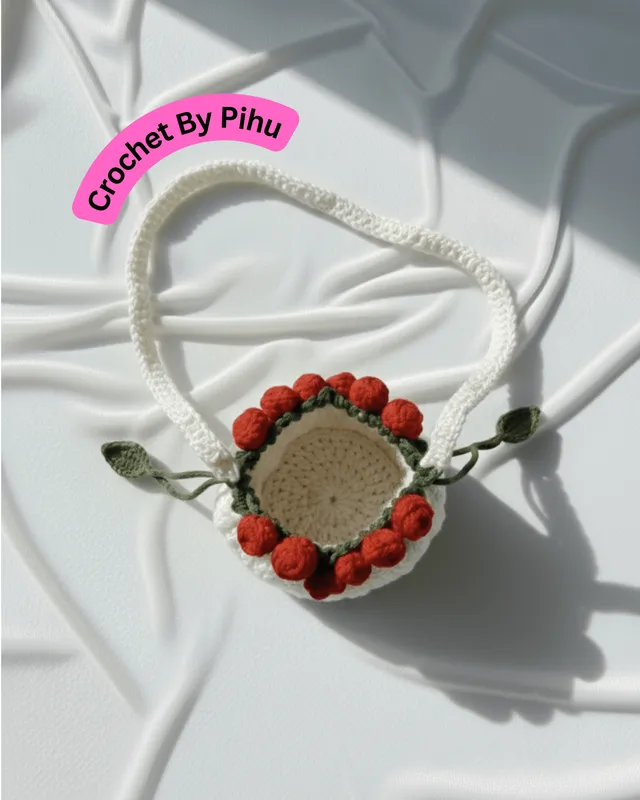 Potli Handbag: handmade crochet by Crochet By Pihu