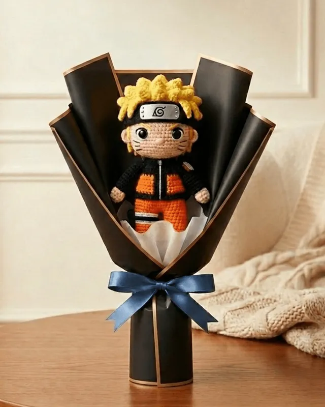 Naruto Bouquet: handmade crochet by Crochet By Pihu