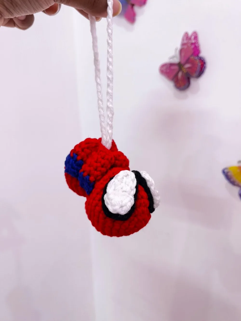 Spiderman Charm: handmade crochet by Crochet By Pihu