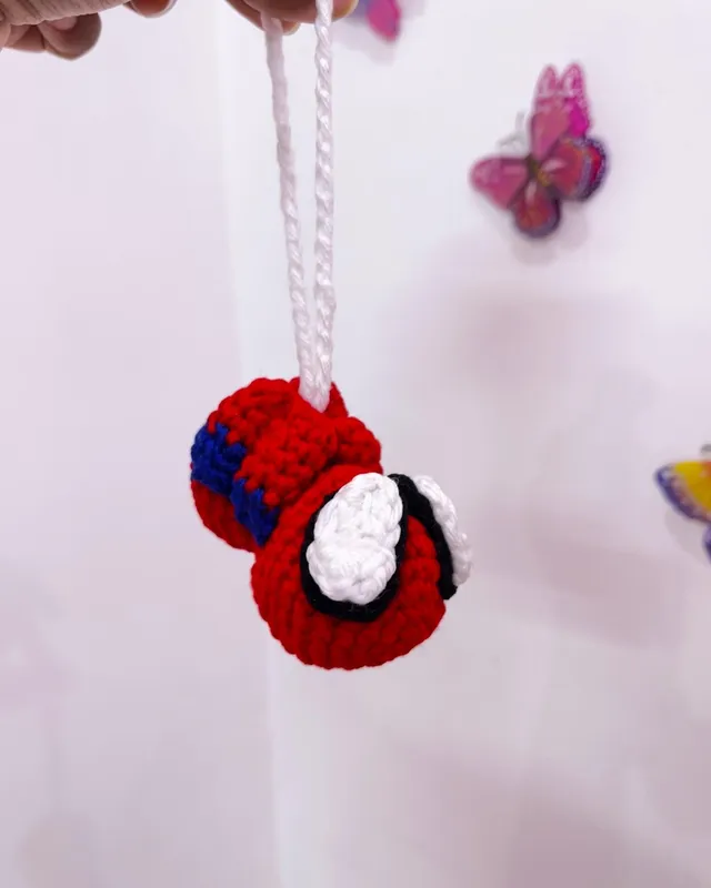 Spiderman Charm: handmade crochet by Crochet By Pihu